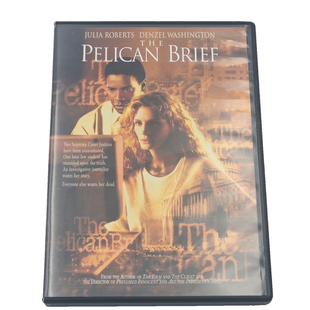 Pelican Brief DVD Thriller Legal Drama Suspense Julia Roberts Movie